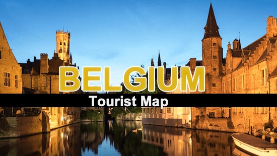 Tourist map Belgium in 2024