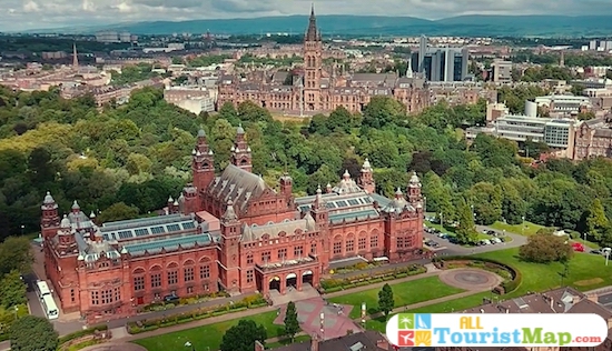 glasgow tourist attractions map