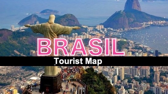 Tourist map of Brazil