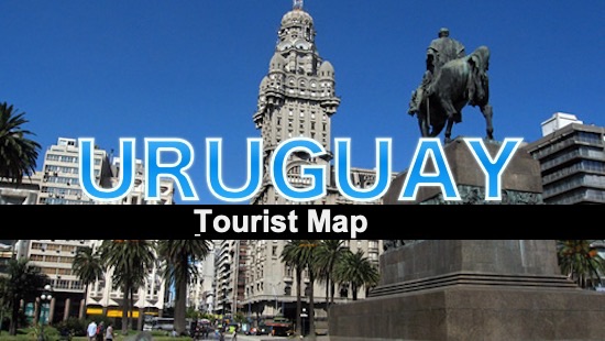tourist map uruguay